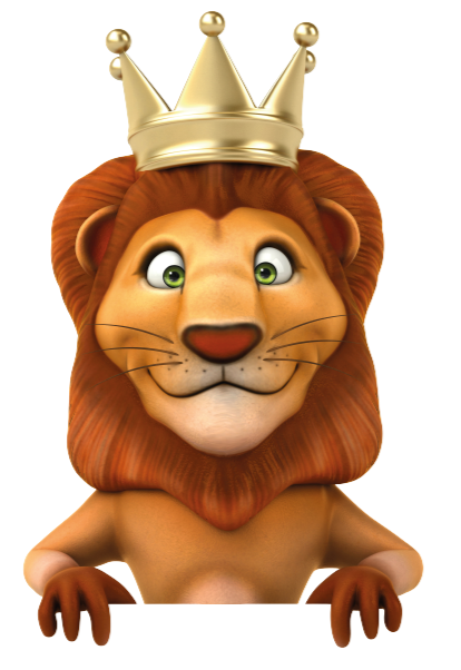 image roi léon montre en bas
